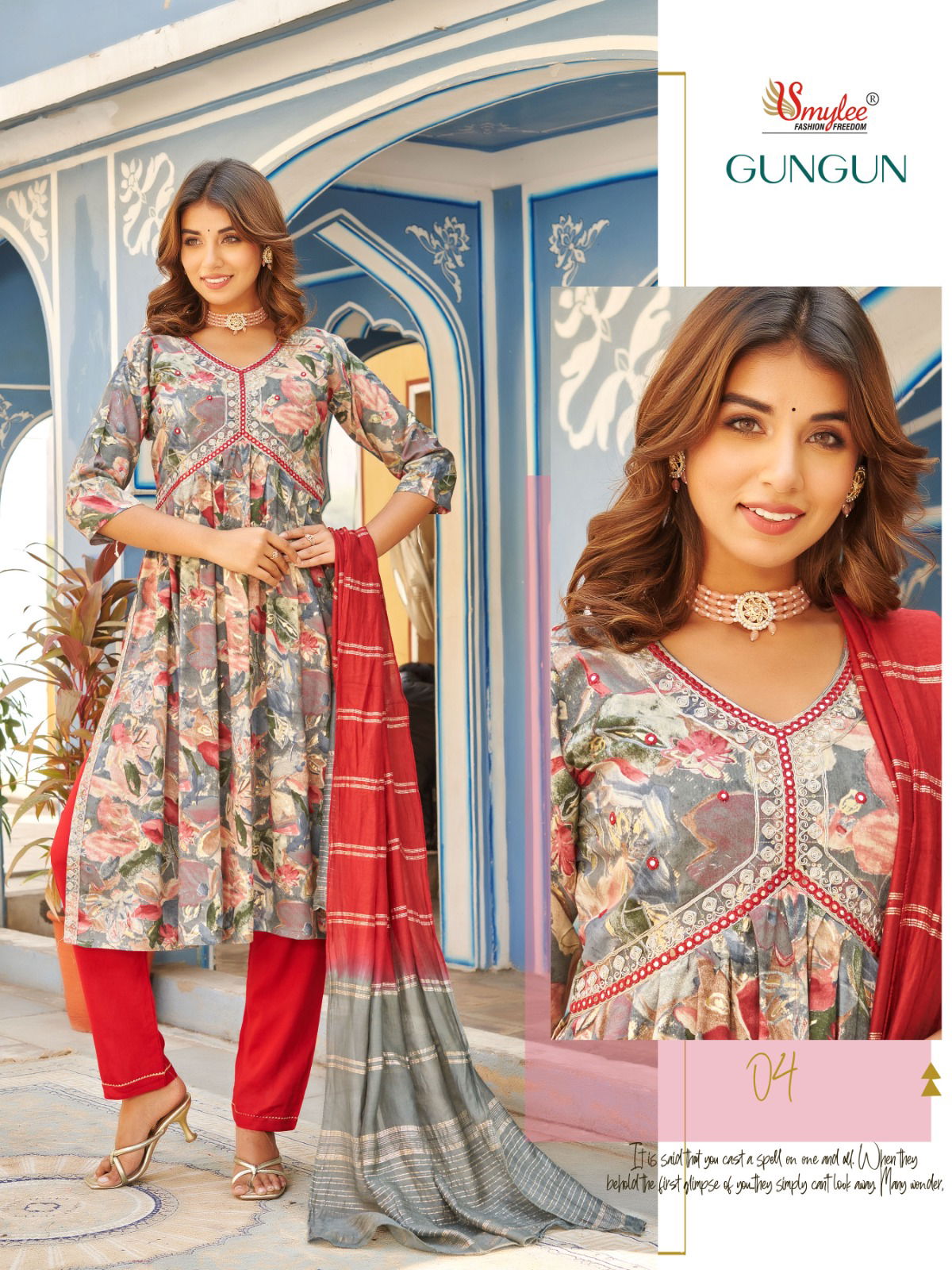 Gun Gun By Rung Rayon Alia Cut Kurti With Bottom Dupatta Wholesalers In Delhi